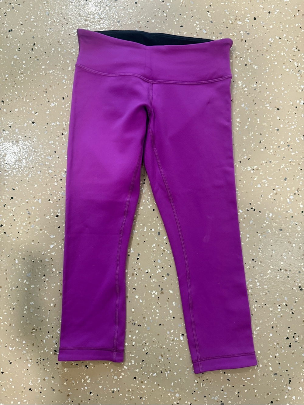 lululemon athletica Bright Purple Cropped Performance Leggings
